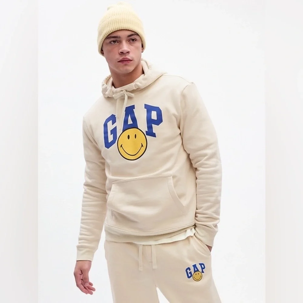 Gap Boy Smiley® Originals Gap Logo Hoodie Sz XL